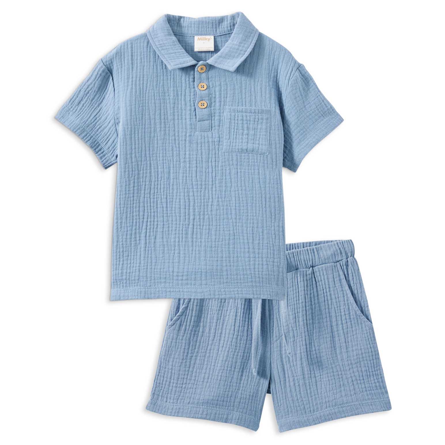 Milky Resort Crinkle Set 2-7Y